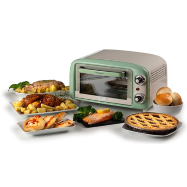 ARIETE Mini-Four Vert 10L 800W Rétro
