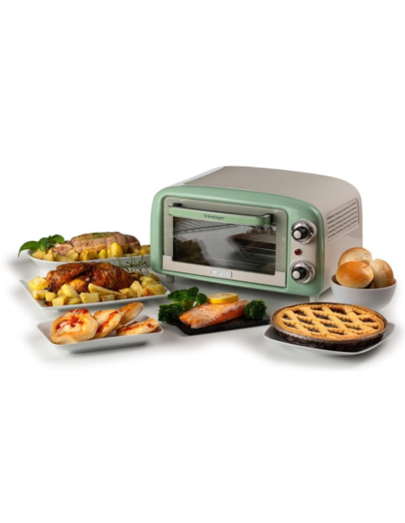 ARIETE Mini-Four Vert 10L 800W Rétro