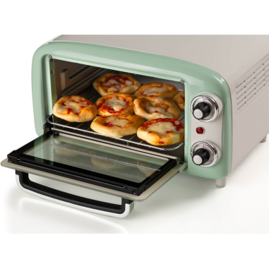 ARIETE Mini-Four Vert 10L 800W Rétro