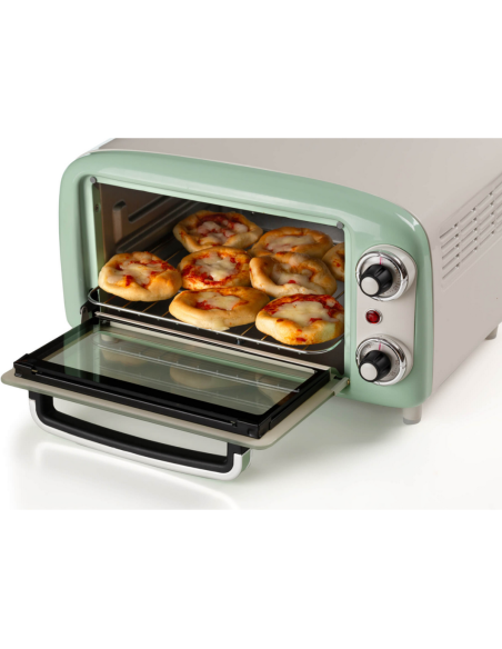 ARIETE Mini-Four Vert 10L 800W Rétro