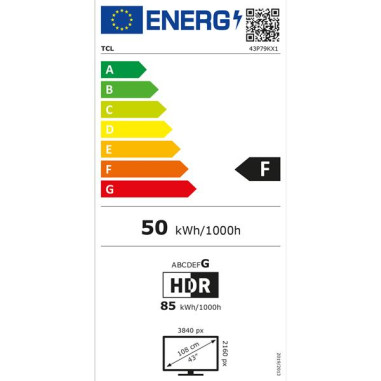 TCL TV LED 4K - 43P79K