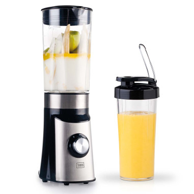 Trebs 99242 Gobelet Smoothie-to-go pro Comfortjuicer 450 ml pour l'école. le travail ou la salle de sport - Noir