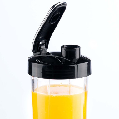 Trebs 99242 Gobelet Smoothie-to-go pro Comfortjuicer 450 ml pour l'école. le travail ou la salle de sport - Noir