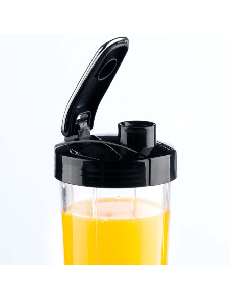 Trebs 99242 Gobelet Smoothie-to-go pro Comfortjuicer 450 ml pour l'école. le travail ou la salle de sport - Noir