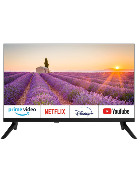 EQUINOXE Téléviseur 24" Smart TV Android Officiel Camping-car + Support TV