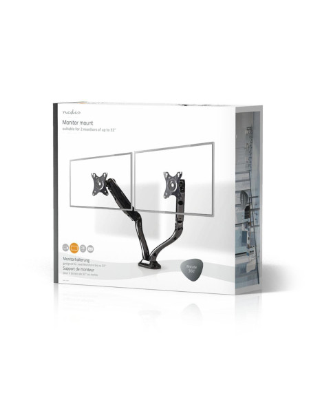 Support de Moniteur de bureau  2 écran(s)  10-32   75x75 / 100x100  Mo