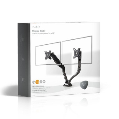 Support de Moniteur de bureau  2 écran(s)  10-32   75x75 / 100x100  Mo