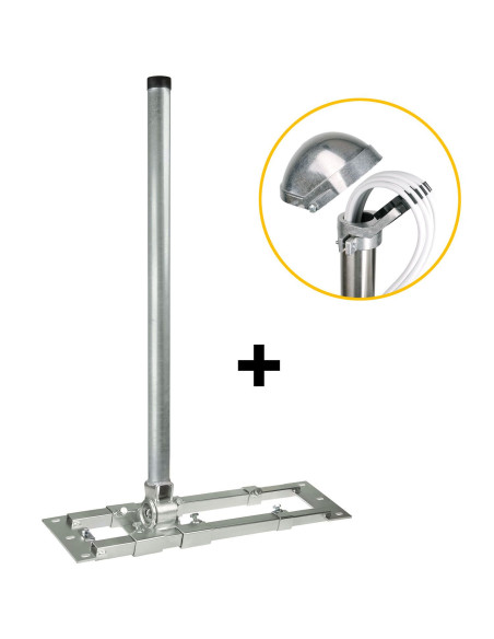 Pack Herkules Support charpente + Capuchon Mât Antenne TV