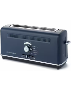 RIVIERA & BAR Grille-pain Inox Bleu 1 Fente extra-longue
