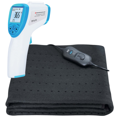 PACK MELISSA Couverture chauffante 80x150cm + Thermomètre IR sans contact