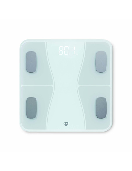 Nedis BTHPS11WT Pèse-Personne Intelligent SmartLife