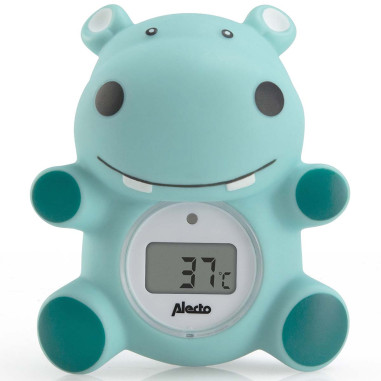 Alecto BC-11 HIPPO Thermomètre de bain et thermomètre d'ambiance hippopotame