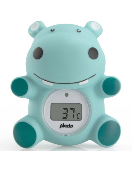 Alecto BC-11 HIPPO Thermomètre de bain et thermomètre d'ambiance hippopotame