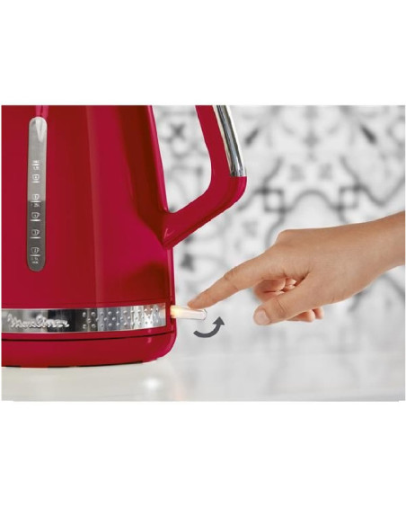 MOULINEX Bouilloire 1.7 L Rouge - Soleil - BY320510