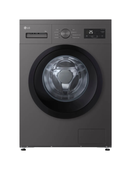 LG Lave-linge hublot 9kg 1400trs/min Moteur Smart Inverter