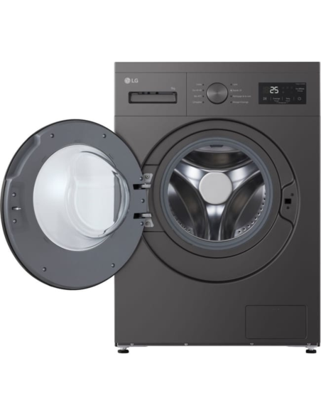 LG Lave-linge hublot 9kg 1400trs/min Moteur Smart Inverter