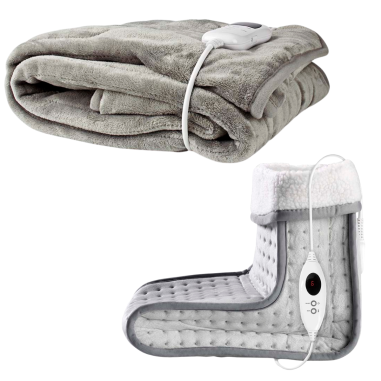 Chauffe pied  6Réglages de Chaleur  Lavable  Minuterie d'arrêt  Protec