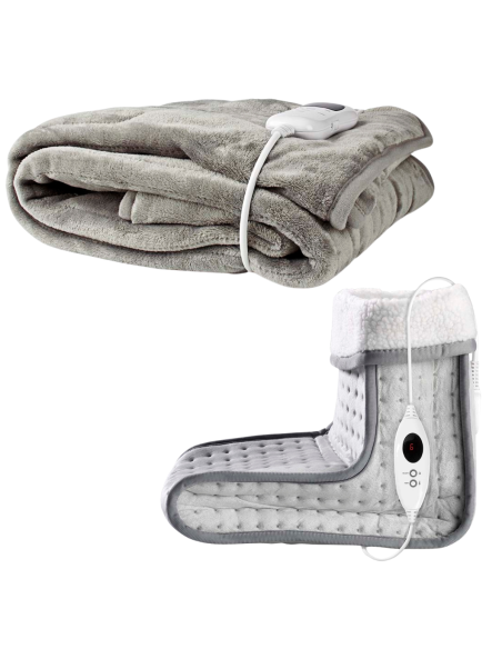 Chauffe pied  6Réglages de Chaleur  Lavable  Minuterie d'arrêt  Protec