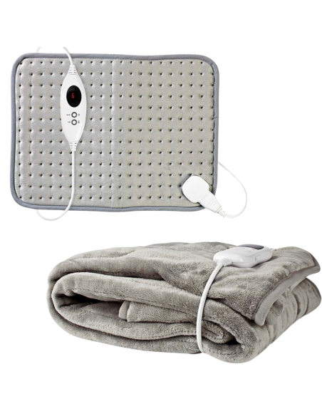 PACK HIVER NEDIS Couverture chauffante + Coussin chauffant