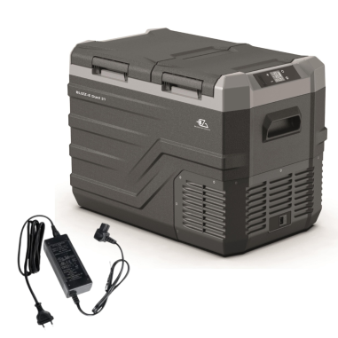 EZA Glacière à compression Blizz-E Dual 39 litres +  EZA Adaptateur 12/220 Volts