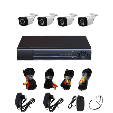 SEMAC Kit Enregistreurs 4 caméras Vidéo surveillance 1TO