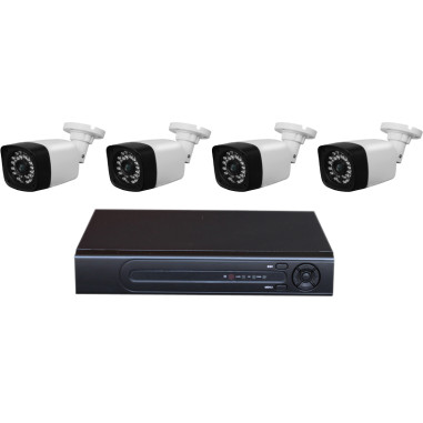 SEMAC Kit Enregistreurs 4 caméras Vidéo surveillance 1TO