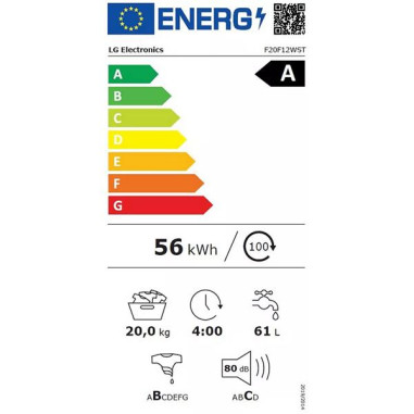 LG Lave-linge frontal F20F12WST