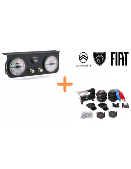 ANTARION Kit de Suspensions Pneumatiques 8" Fiat / Citroën / Peugeot