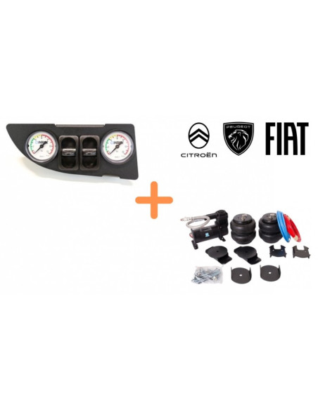 ANTARION Kit de Suspensions Pneumatiques 6" Fiat / Citroën / Peugeot