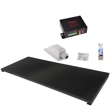 ANTARION Panneau solaire 130W + Régulateur MPPT 10A + Kit de pose