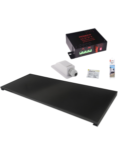 ANTARION Panneau solaire 220W + Régulateur MPPT 20A + Kit de pose