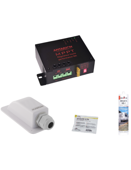 ANTARION Panneau Souple 135W + Régulateur MPPT 10A + Kit de pose