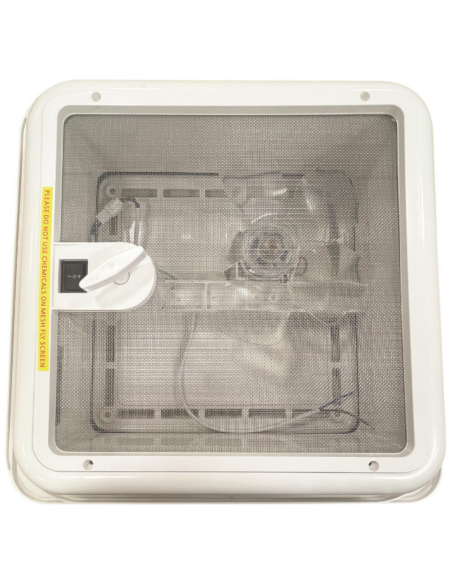 Conversion Van Lanterneau 28x28 avec ventilateur Blanc