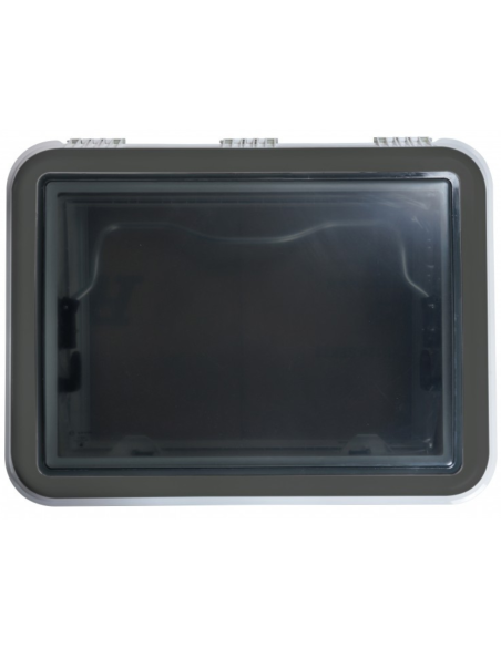 ANTARION Lanterneau Camping-car Gris 70X50cm Double Vitrage