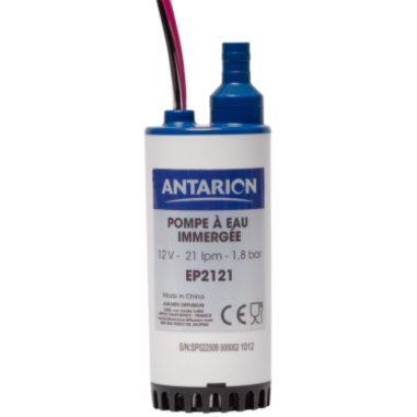 ANTARION Pompe immergée 21 L/min (1.8 bar) avec valve anti-retour