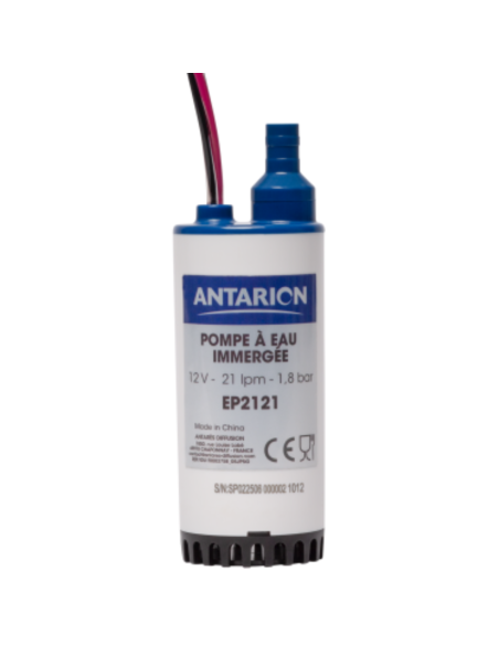 ANTARION Pompe immergée 21 L/min (1.8 bar) avec valve anti-retour