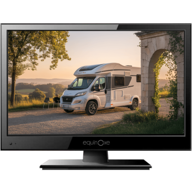 Téléviseur 12V LED HD 15,6" DVB T2/S2 ultra compact + DVD EQUINOXE