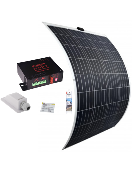 ANTARION KIT Panneau Souple 220W + Régulateur MPPT 20A + Câble 5m