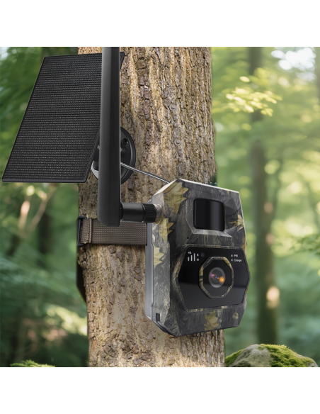SEMAC Caméra de Chasse 4G Tuya Solaire 2K