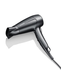 SÈCHE CHEVEUX DE VOYAGE  NOIR  1600 W  POIGNEE PLIABLE  AVEC DIFFUSEUR