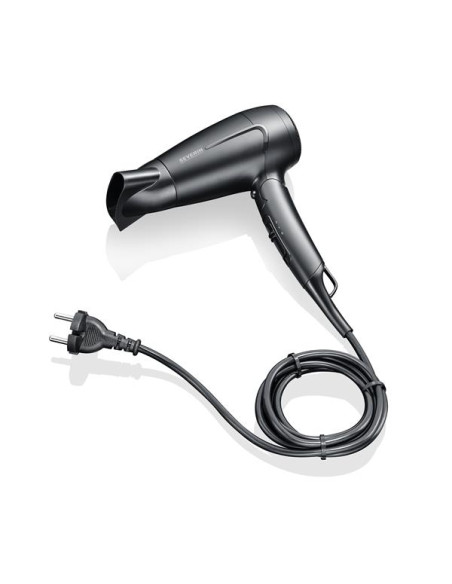 SÈCHE CHEVEUX DE VOYAGE  NOIR  1600 W  POIGNEE PLIABLE  AVEC DIFFUSEUR