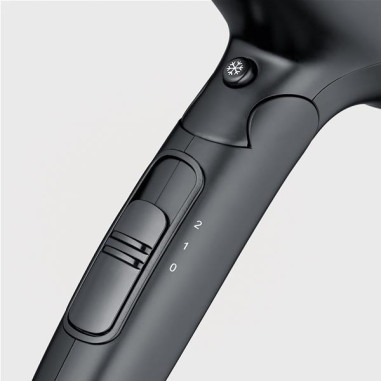 SÈCHE CHEVEUX DE VOYAGE  NOIR  1600 W  POIGNEE PLIABLE  AVEC DIFFUSEUR