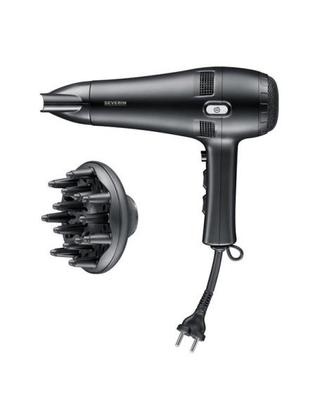 SÈCHE CHEVEUX  NOIR  2100 W  CORDON RETRACTABLE  DIFFUSEUR DE VOLUME