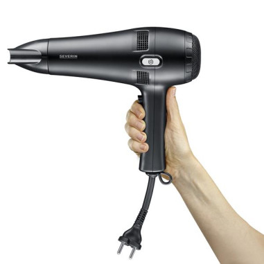 SÈCHE CHEVEUX  NOIR  2100 W  CORDON RETRACTABLE  DIFFUSEUR DE VOLUME