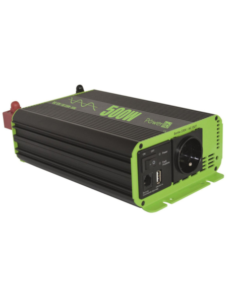 Powerlib' Convertisseur Pur sinus prise Schuko 12V 500W Camping-car