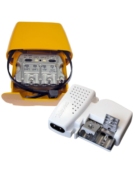 PACK TELEVES Antenne rateau + Kit Alimentation + Amplificateur de mat + Cerclage double + Feuillard 5m + Mat 1m