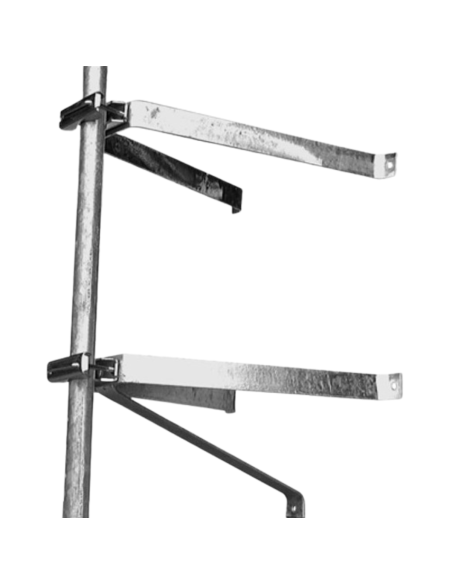 PACK TELEVES Antenne rateau + Kit Alimentation + Amplificateur de mat + Fixation murale en U + Mat 1m