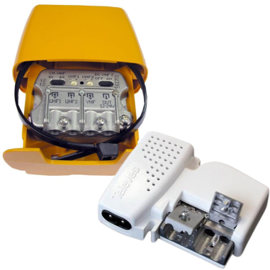 PACK TELEVES Antenne rateau + Kit Alimentation + Amplificateur de mat + Fixation murale en U + Mat 1m