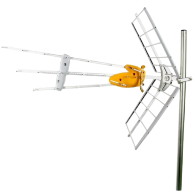 PACK TELEVES Antenne rateau + Kit Alimentation + Amplificateur de mat + Fixation murale en U + Mat 1m