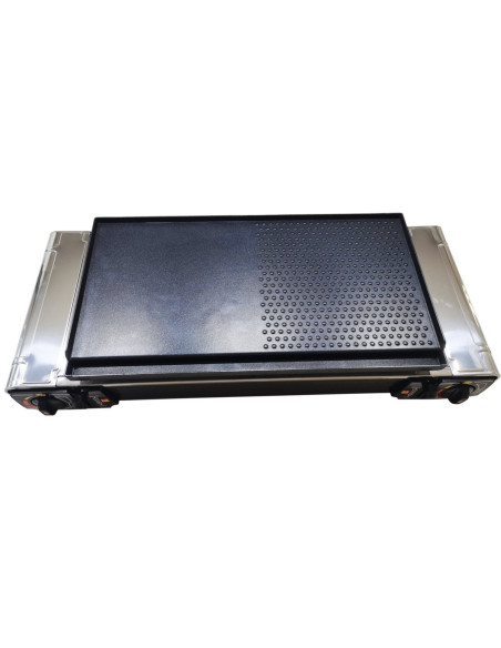 PACK INCASA Réchaud à gaz + Plaque plancha/grill + CADAC 2 Cartouches de gaz - Camping-car